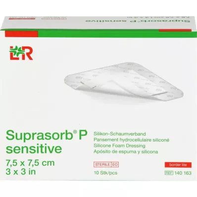 SUPRASORB P sensitive PU-Schaumv.bor.lite 7,5x7,5, 10 szt