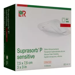 SUPRASORB P sensitive PU-Schaumv.bor.lite 7,5x7,5, 10 szt
