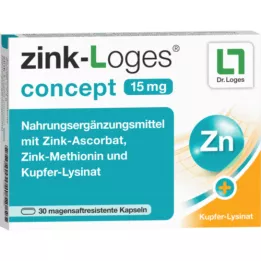 ZINK-LOGES kapsułki dojelitowe Concept 15 mg, 30 szt