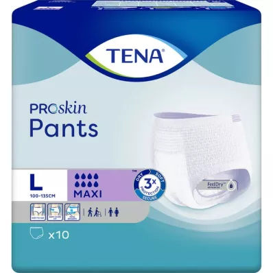TENA PANTS spodnie jednorazowe maxi L, 10 szt