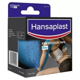 HANSAPLAST Sportowa taśma kinezjologiczna 5 cm x 5 m niebieska, 1 szt