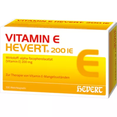 VITAMIN E HEVERT 200 kapsułek miękkich I.E., 100 szt