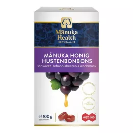 MANUKA HEALTH MGO 400+ Lutschbonb.schw.Johannisb., 100 g
