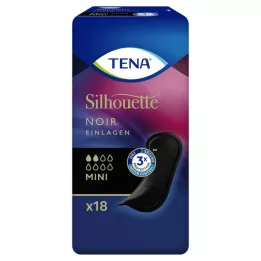 TENA SILHOUETTE Wkładki mini noir, 18 szt