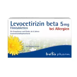 LEVOCETIRIZIN Tabletki powlekane beta 5 mg, 100 szt