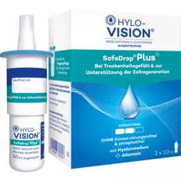 HYLO-VISION Krople do oczu SafeDrop Plus, 2 x 10 ml