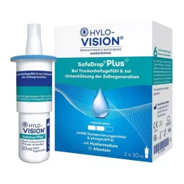HYLO-VISION Krople do oczu SafeDrop Plus, 2 x 10 ml