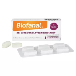 BIOFANAL na grzybicę pochwy 100 000 j.m. tabletka dopochwowa, 6 szt