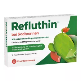 Refluthin na zgagę owocowe tabletki do żucia, 16 szt