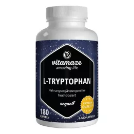L-TRYPTOPHAN 500 mg wegańskie kapsułki o wysokiej dawce, 180 szt