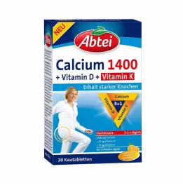 ABTEI Tabletki do żucia Calcium 1400+Vitamin D3+K, 30 szt