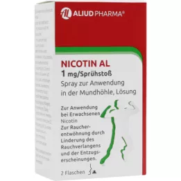 NICOTIN AL 1 mg/spray puff spray do stosowania w jamie ustnej, 2 szt