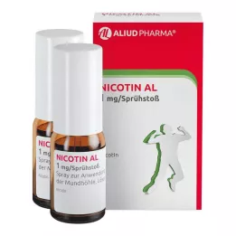 NICOTIN AL 1 mg/spray puff spray do stosowania w jamie ustnej, 2 szt