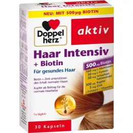 DOPPELHERZ Kapsułki Hair Intensive+Biotin, 30 kapsułek