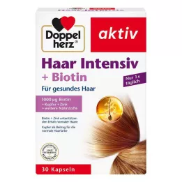 DOPPELHERZ Kapsułki Hair Intensive+Biotin, 30 kapsułek