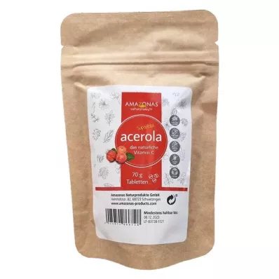 ACEROLA VITAMIN Pastylki do ssania C bez dodatku cukru, 70 g