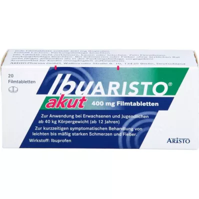 IBUARISTO ostre tabletki powlekane 400 mg, 20 szt