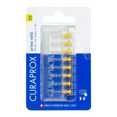 Wkład do szczoteczek międzyzębowych Curaprox Cps 09 prime, 8 sztuk Wkład do szczoteczek międzyzębowych Curaprox Cps 09 prime, 8 sztuk