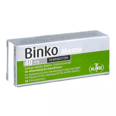 Binko Memo 40 mg tabletki powlekane (30 sztuk) Binko Memo 40 mg tabletki powlekane (30 sztuk)