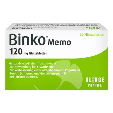 Binko Memo 120 mg tabletki powlekane, 30 szt Binko Memo 120 mg tabletki powlekane, 30 szt