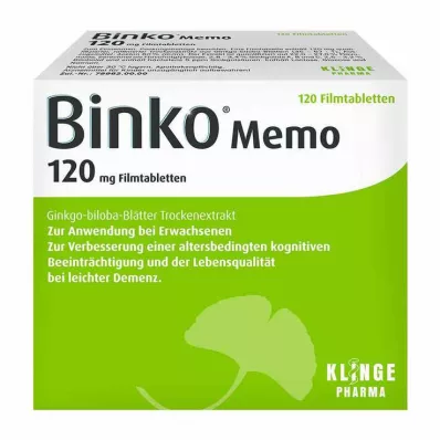 Binko Memo 120 mg tabletki powlekane, 120 szt Binko Memo 120 mg tabletki powlekane, 120 szt