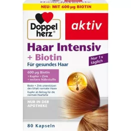 DOPPELHERZ Kapsułki Hair Intensive+Biotin, 80 kapsułek