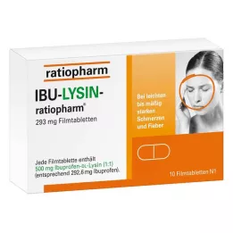IBU-LYSIN-ratiopharm 293 mg tabletki powlekane, 10 szt