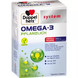 DOPPELHERZ Kapsułki Omega-3 z systemem roślinnym, 120 szt