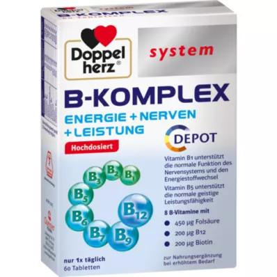 DOPPELHERZ Tabletki systemowe B-complex, 60 szt