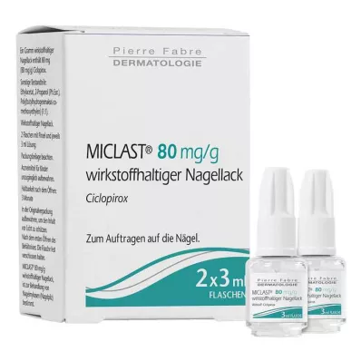 Aktywny lakier do paznokci Miclast 80 mg/g, 2X3 ml Aktywny lakier do paznokci Miclast 80 mg/g, 2X3 ml