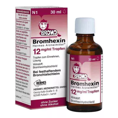 Bromheksyna HERMES Medicines® 12 mg/ml krople, 30 ml