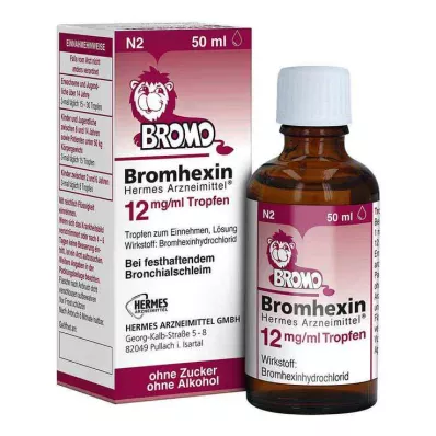 Bromheksyna HERMES Medicines® 12 mg/ml krople, 50 ml