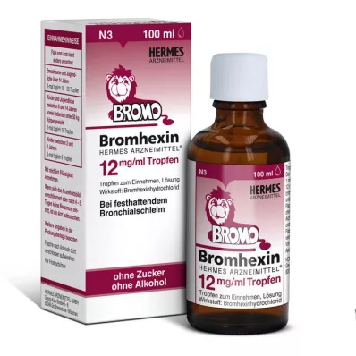 BROMHEXIN Hermes Arzneimittel 12 mg/ml krople, 100 ml