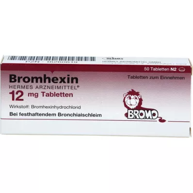 BROMHEXIN Hermes Arzneimittel 12 mg tabletki, 50 szt