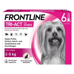FRONTLINE Tri-Act Drop-on roztwór dla psów o masie ciała 2-5 kg, 6 szt