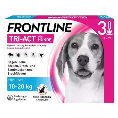 FRONTLINE Tri-Act Drop-on roztwór dla psów 10-20 kg, 3 szt