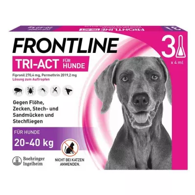 FRONTLINE Tri-Act Lsg.z.Drop-on dla psów 20-40kg, 3 szt