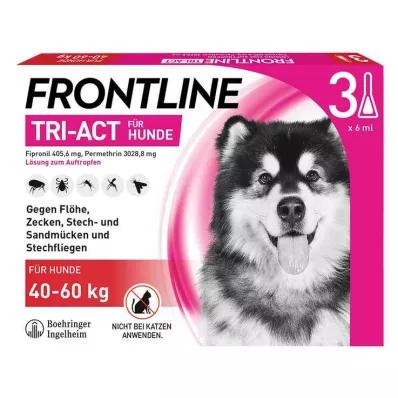 FRONTLINE Tri-Act Drop-on roztwór dla psów o masie ciała 40-60 kg, 3 szt