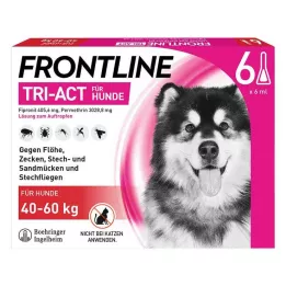 FRONTLINE Tri-Act roztwór do kapania dla psów 40-60kg, 6 szt