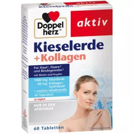 DOPPELHERZ Tabletki krzemionka+kolagen, 60 szt