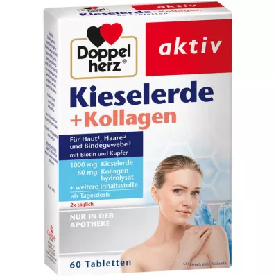 DOPPELHERZ Tabletki krzemionka+kolagen, 60 szt