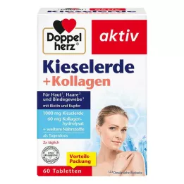 DOPPELHERZ Tabletki krzemionka+kolagen, 60 szt
