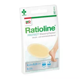 RATIOLINE plaster ochronny blister 4,2x6,8 cm, 5 szt