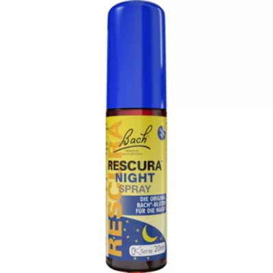BACHBLÜTEN Oryginalny bezalkoholowy spray Rescura na noc, 20 ml