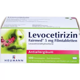 LEVOCETIRIZIN Fairmed 5 mg tabletki powlekane, 100 szt