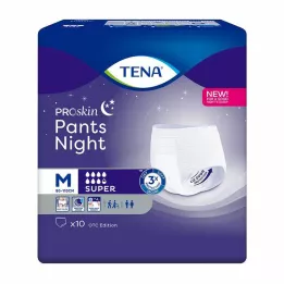 TENA PANTS spodnie jednorazowe nocne super M, 10 szt