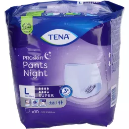 TENA PANTS spodnie jednorazowe nocne super L, 10 szt