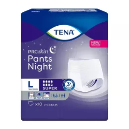 TENA PANTS spodnie jednorazowe nocne super L, 10 szt