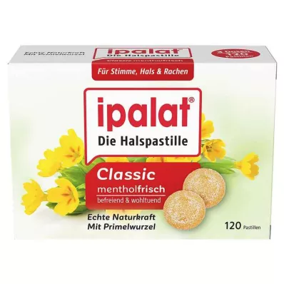 IPALAT Pastylki do ssania na gardło classic, 120 szt