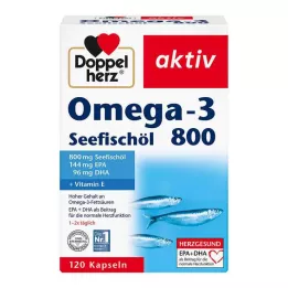 DOPPELHERZ Omega-3 Sea Fish Oil 800 aktywnych kapsułek, 120 kapsułek